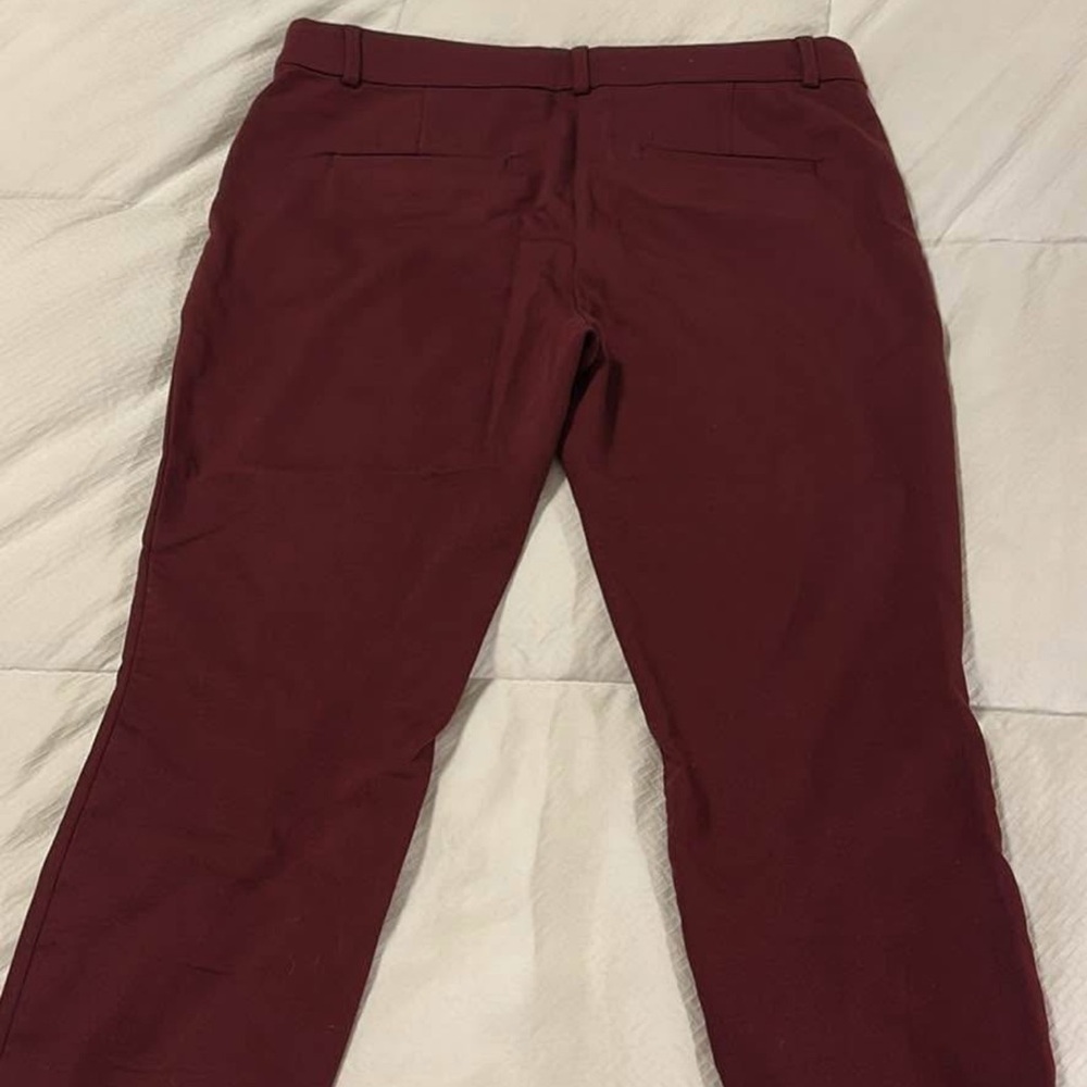 LOFT Women's Burgundy Skinny Pants